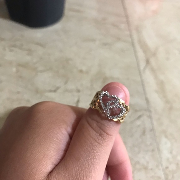 🌺Authentic 14K Yellow Heart Ring approx .30cts! - Picture 5 of 7